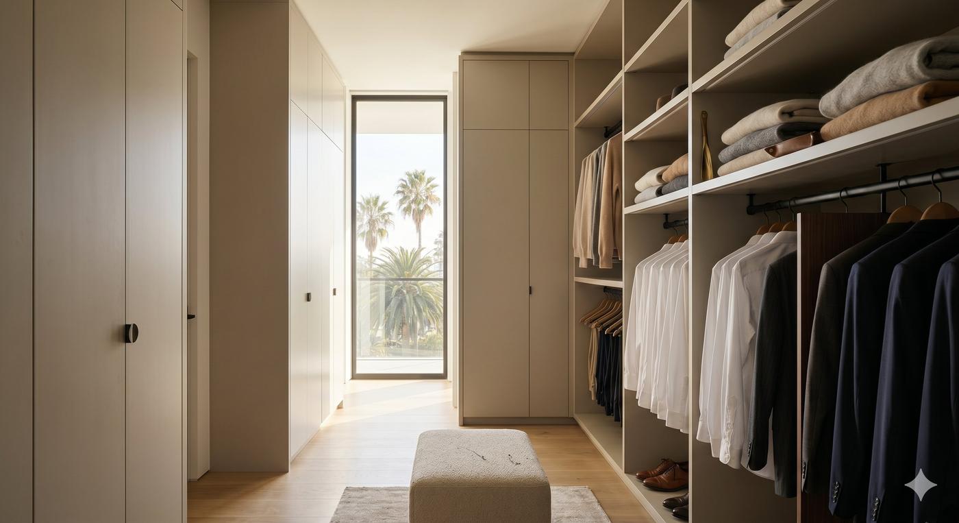 Custom wardrobe system Los Angeles